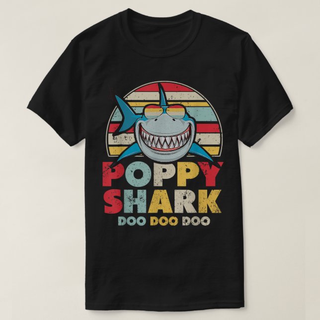 T-shirt Chemise Poppy Shark, Cadeau Pour Poppy (Design devant)