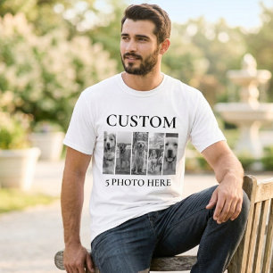T-shirt Chemise pour animal de compagnie avec photo person