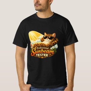 T-shirt Chemise pour chat orange drôle Testeur de rayon de
