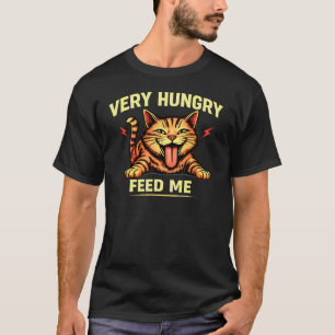 T-shirt Chemise pour chat très affamé Cadeau drôle pour