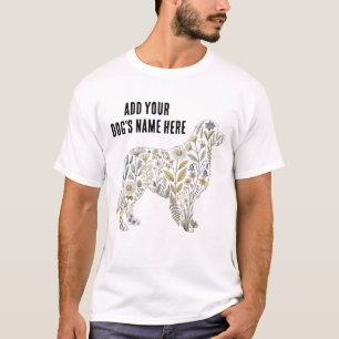 T-shirt Chemise pour chien à fleurs Retriever doré Cadea