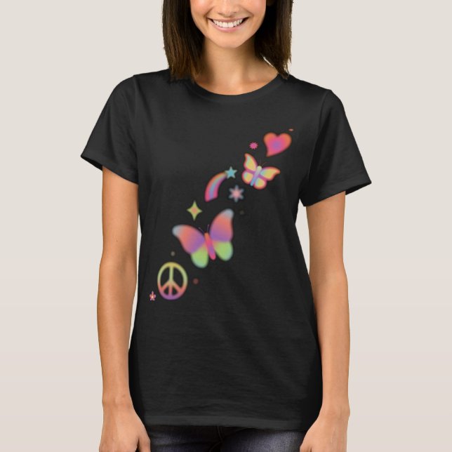 T-shirt chemise pour dames (Devant)