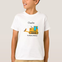 Chemise pour enfant à manches longues Bulldozer