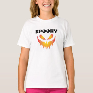 T-shirt Chemise pour enfants à typographie effrayante pou