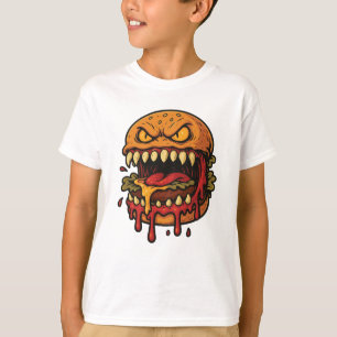 T-shirt Chemise pour enfants Cheeseburger Monster
