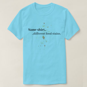 T-shirt Chemise pour enfants drôle avec taches de nourritu