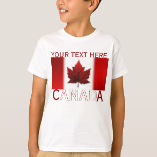 T-shirt Chemise pour enfants du Canada Drapeau du Canada V