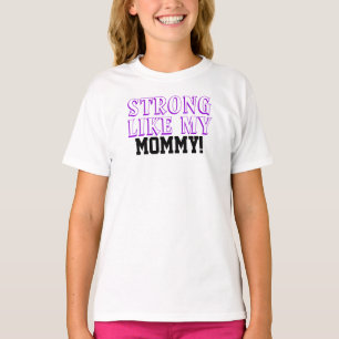 T-shirt Chemise pour enfants forte comme ma maman