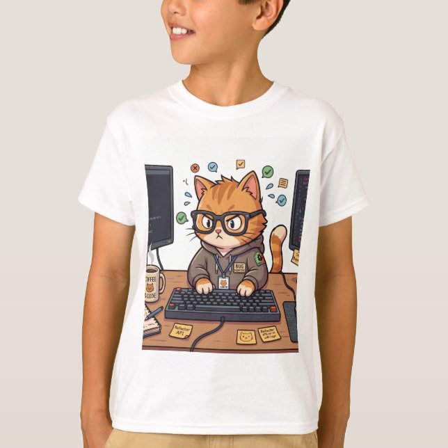 T-shirt Chemise pour enfants Royal Cat (Devant)
