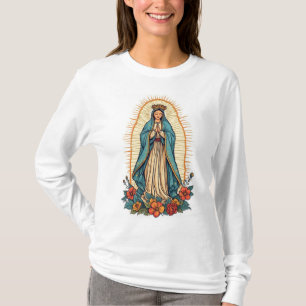 T-shirt Chemise pour femme à manches longues Vierge de Gua