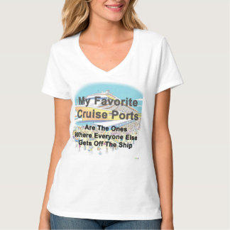 T-shirt CHEMISE POUR FEMME - Mes Ports De Croisière Préfér