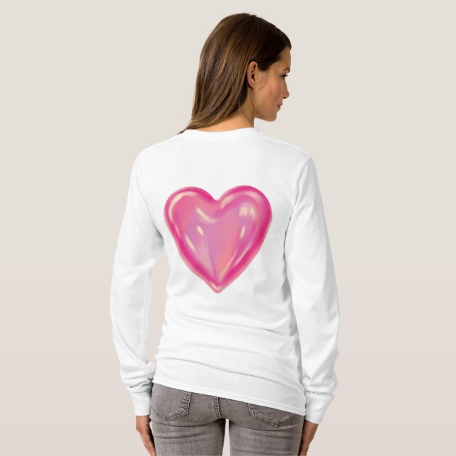 T-shirt Chemise pour femmes à manches longues  (Dos entier)