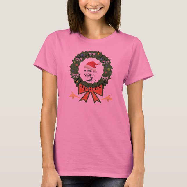 T-shirt Chemise pour femmes à manches longues Obama Festiv (Devant)