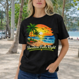 T-shirt Chemise pour femmes de Sunset Beach Vacances se se