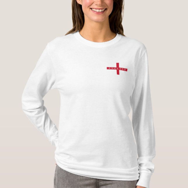 T-shirt Chemise pour femmes du drapeau de l'Angleterre (Devant)