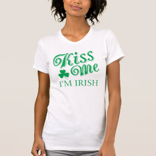 T-shirt Chemise pour femmes Saint-Patrick Kiss Me