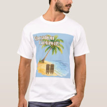 Chemise pour hommes de plage tropicale pour évasio
