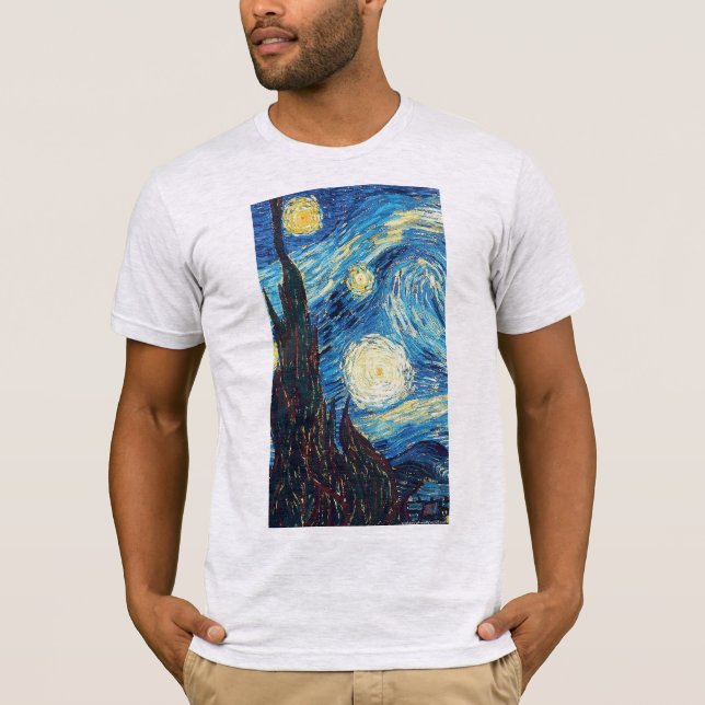T-shirt Chemise Pour Hommes : Étoiles de nuit (Devant)