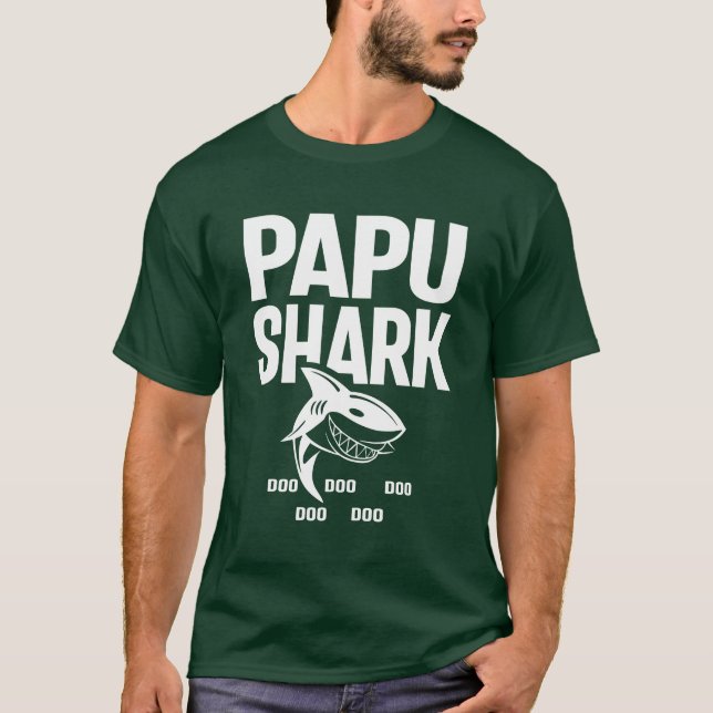 T-shirt Chemise pour Papu | Papu Shark Fête des pères cade (Devant)