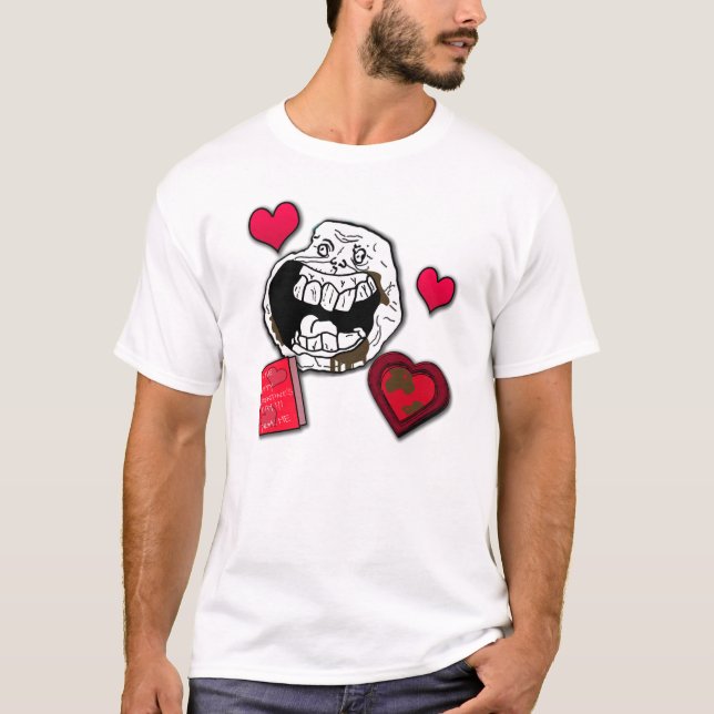 T-shirt Chemise pour toujours seule de Valentine Meme (Devant)