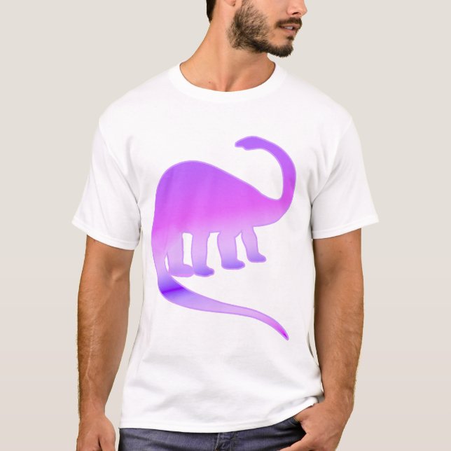 T-shirt Chemise pourpre d'Apatosaurus (brontosaure) (Devant)