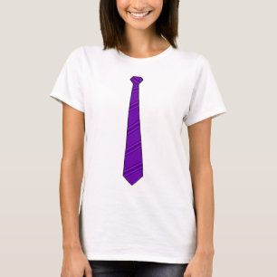 T-shirt Chemise pourpre de cravate