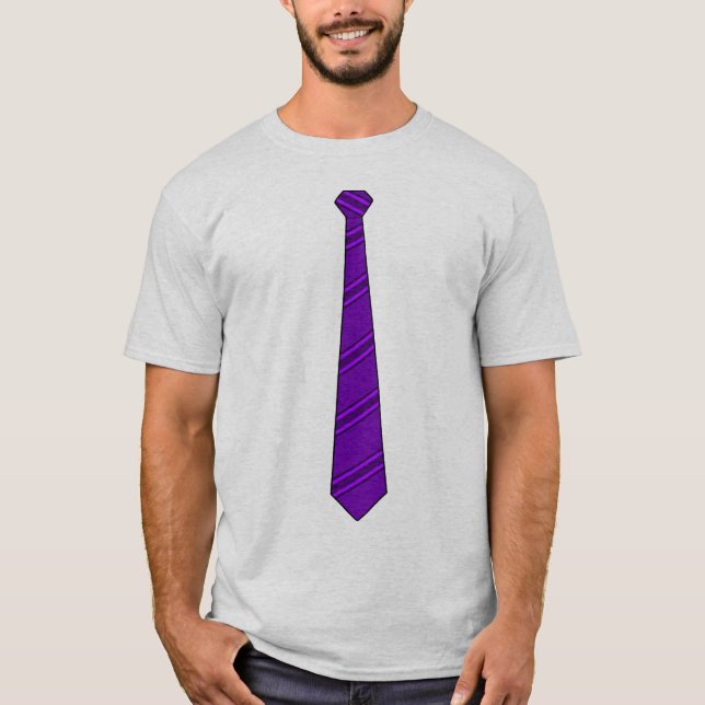 T-shirt Chemise pourpre de cravate (Devant)