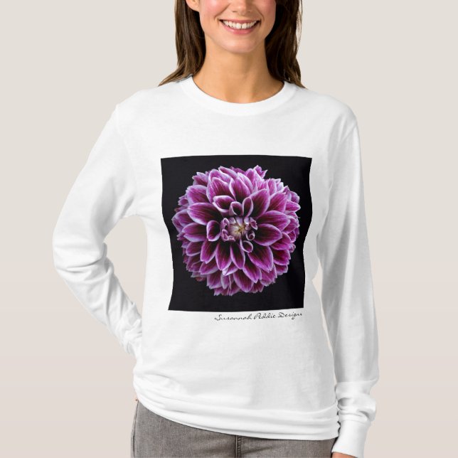 T-shirt Chemise pourpre de dahlia (Devant)