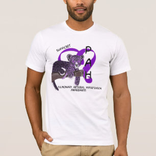 T-shirt Chemise pourpre de léopard de pah