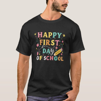 T-shirt Chemise Premier Jour D'école Enseignant Enfants Do