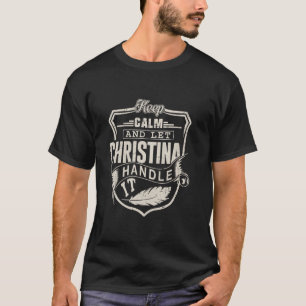 T-shirt Chemise prénom Christina Christina Nom Anniversair
