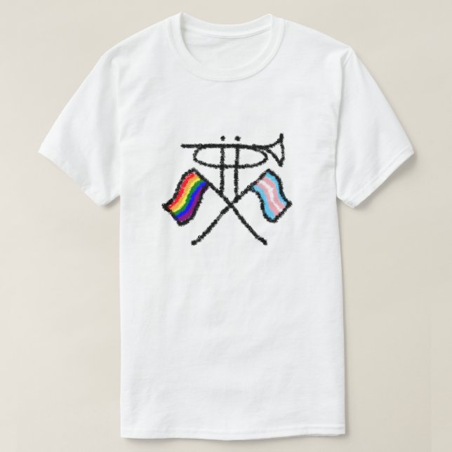 T-shirt Chemise Pride DCWC - Le produit va à Mars avec fie (Design devant)