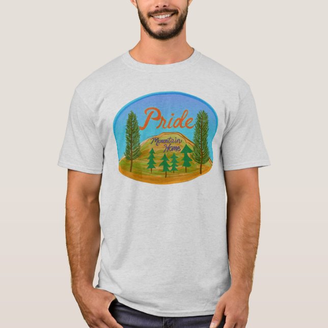 T-shirt Chemise Pride Mountain Home Pacific Northwest (Devant)