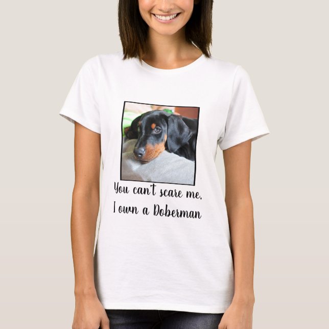 T-shirt Chemise propriétaire Doberman - mignonne et drôle (Devant)