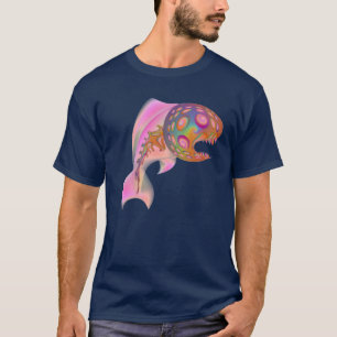 T-shirt Chemise psychédélique à deux faces en forme de poi