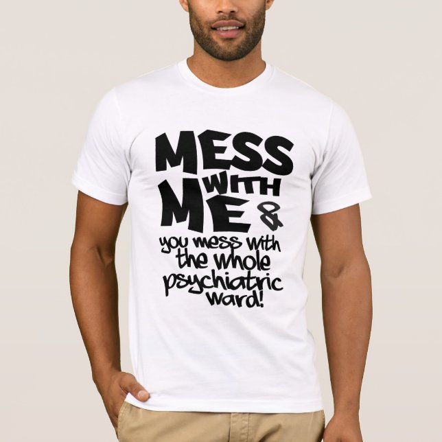 T-shirt Chemise PSYCHIATRIC WARD - choisir style & couleur (Devant)