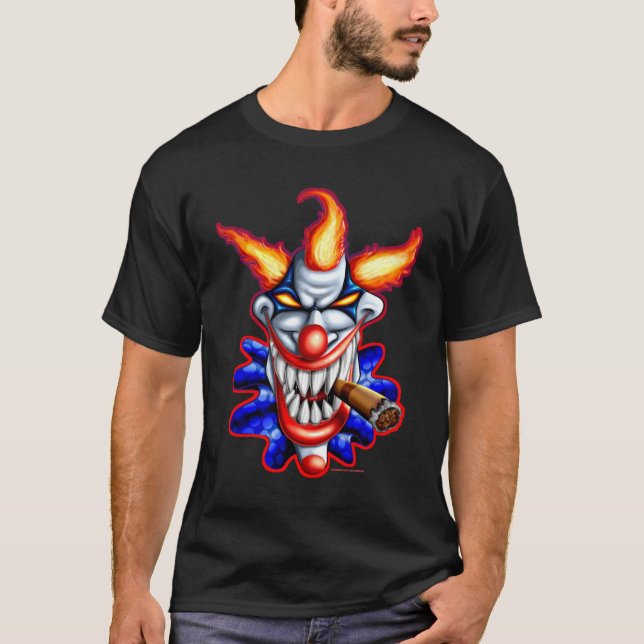 T-shirt Chemise psychopathe (personnalisable) de clown (Devant)