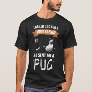 T-shirt Chemise Pug pour hommes et femmes amateur de chien