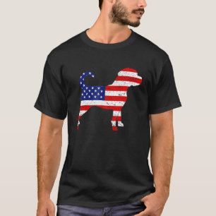 T-shirt Chemise Puggle 4 juillet Drapeau américain USA Pat