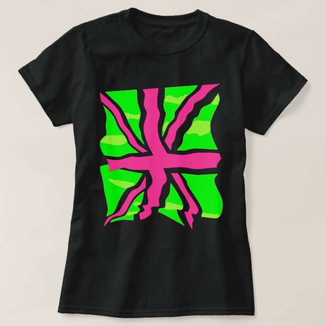 T-shirt CHEMISE PUNK DRApeau BRITANNIQUE ROYAUME-UNI (Design devant)