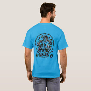 T-shirt Chemise Punk Snake Skull Casser le Système Rébell
