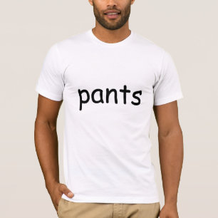 T-shirt Chemise qui indique le pantalon