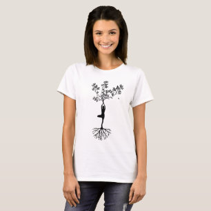 T-shirt Chemise racine d'arbre féminin