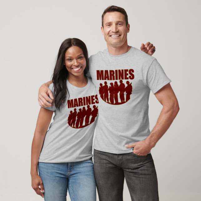 T-shirt Chemise Raglan à manches longues MARINES (Unisexe)