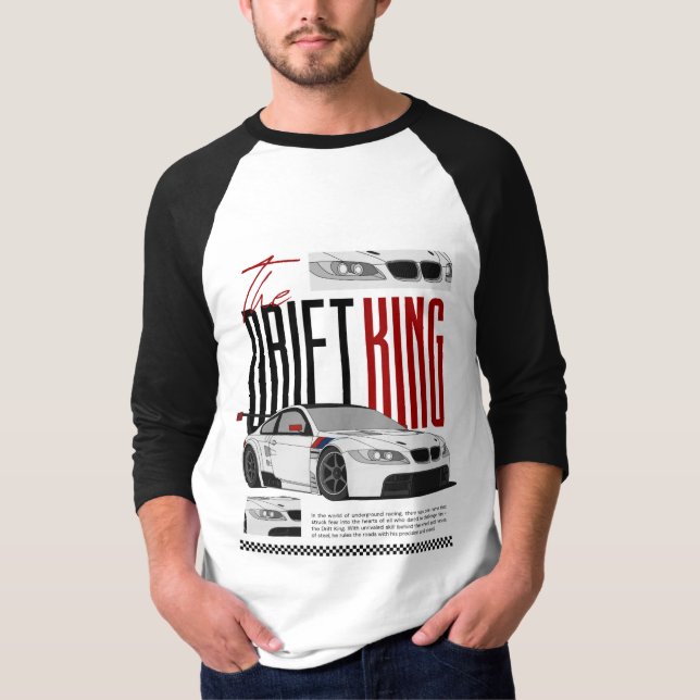 T-shirt Chemise Raglan Drift King  (Devant)