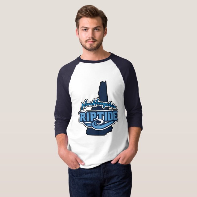 T-shirt Chemise Raglan pour hommes (Devant entier)