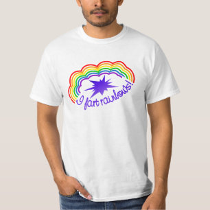 T-shirt Chemise Rainbow Farts - choisir style & couleur