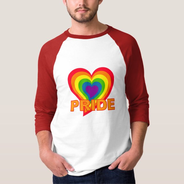 T-shirt Chemise Rainbow Pride - choisir style & couleur (Devant)