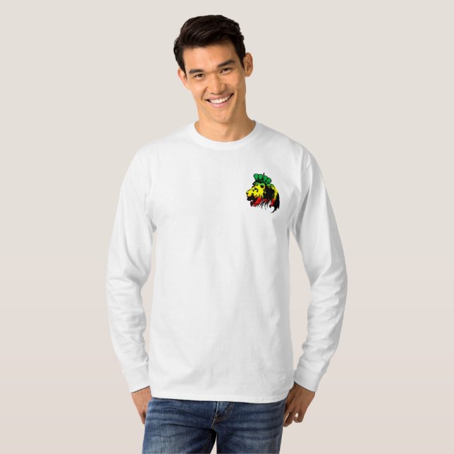 T-shirt Chemise Rasta Lion de Judah (Devant entier)