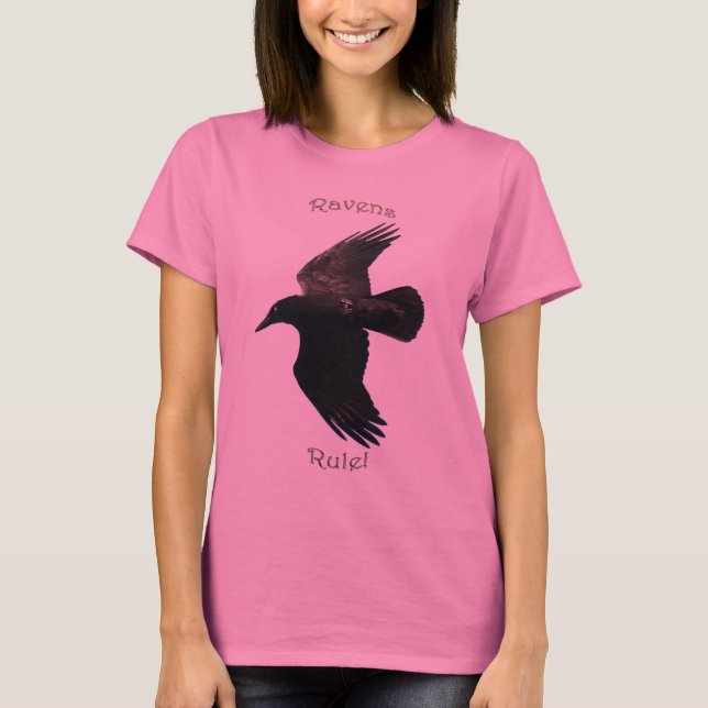 T-shirt Chemise RAVEN VOL NOIR (Devant)